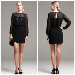 Banana Republic Sheer Long Sleeve Dress